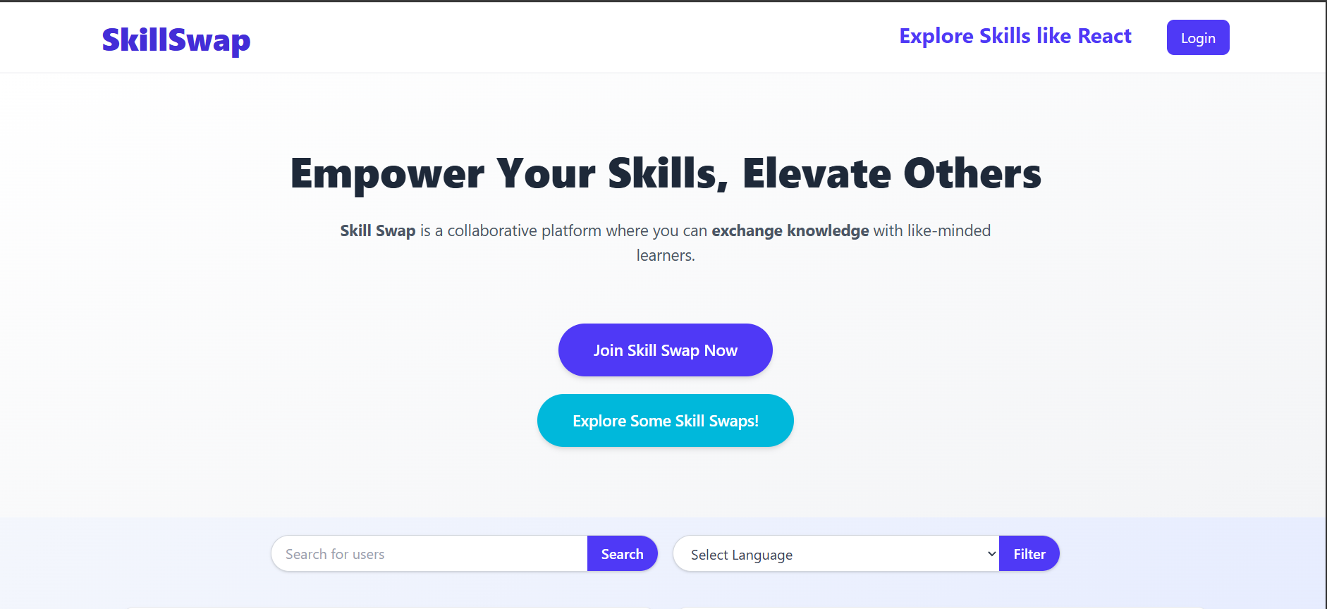 Skill-Swap Platform
